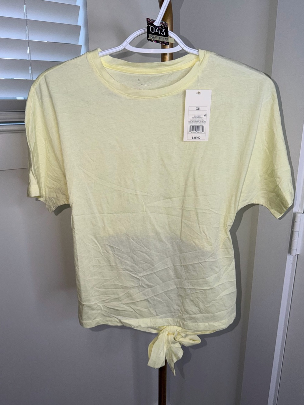 43. A New Day Women's Short Sleeve Tie-Front T-Shirt